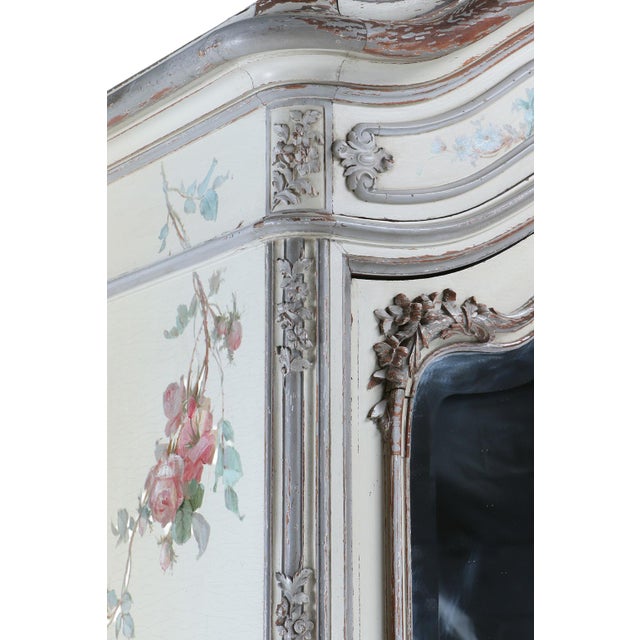 Late 19th Century French Painted Walnut Single-Door Armoire, C. 1880 For Sale - Image 5 of 10