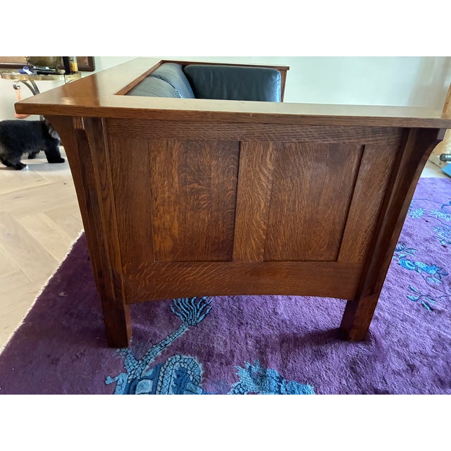 Mission Style Loveseat - Amish Made For Sale - Image 4 of 10