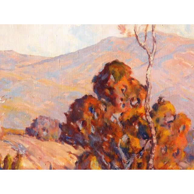 Florence Earnist Early Ca Artist B. 1890 Oil/Canvas 25 X 30, Vintage Gl Frame For Sale - Image 4 of 8