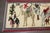 A turkish pictorial small rug with a camels being carried by a caravan . dated 1984 and looks to be a dowry gift based on...