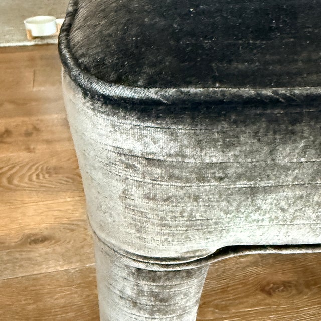 Contemporary Set of 6 Romo Velvet Dining Chairs For Sale - Image 3 of 14