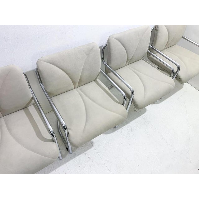 Tubular Armchairs by Guido Faleschini, Italy, 1970s, Set of 4 For Sale - Image 9 of 11