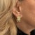 1980s Pair of Cartier Maillon Panthere Diamond 5 Row Hoop Yellow Gold Earrings For Sale - Image 14 of 16