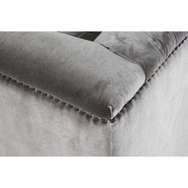 Pair Four Hands Tufted Velvet Maxx Lounge Chairs For Sale - Image 15 of 18