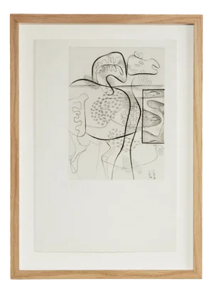 Le Corbusier, Dinosaure, 1948, Etching