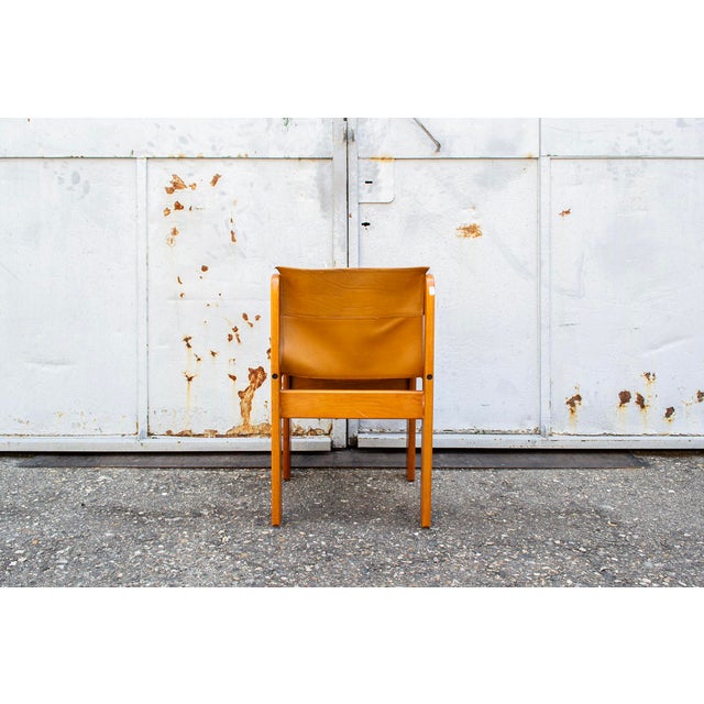 1970s Solaris Leather Chairs by Franco Vattolo for Ibisco, 1970s, Set of 6 For Sale - Image 5 of 8