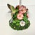 Cerise 1980s Vintage English Garden Chippendale Hummingbird Petite Table Lamp For Sale - Image 8 of 18