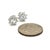 Transparent Natural Sapphire Diamond Halo Stud Earrings 14k Gold 1.02 TCW Certified For Sale - Image 8 of 10