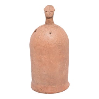 Bura Terracotta Spirit Vessel, C. 1900 For Sale