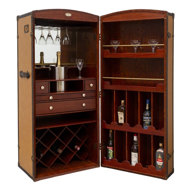 Starbay Bar Cabinet in Mahogany For Sale