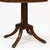 Traditional Pair of Early 20th Century Sheraton-Style Mahogany Pedestal Side Tables With Brass Paw Feet For Sale - Image 3 of 5