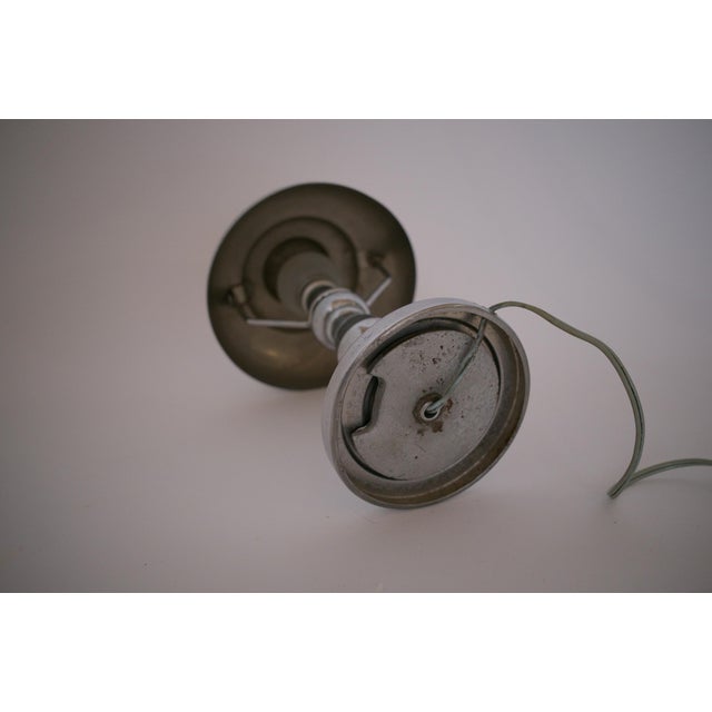 French Modernist Streamline Chrome Table Lamp, 1930s For Sale - Image 15 of 18