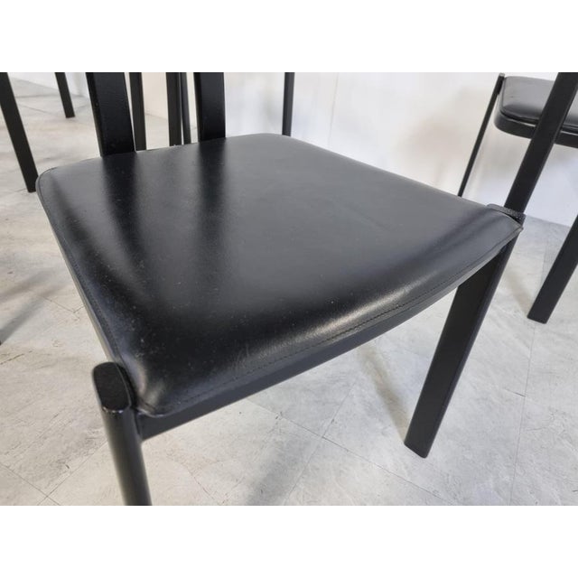 Postmodern Vintage Postmodern Dining Chairs, 1980s, Set of 6 For Sale - Image 3 of 10