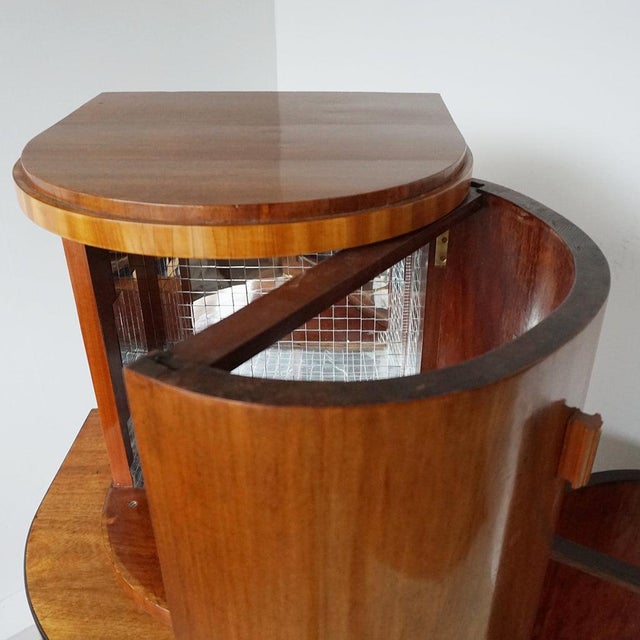 Art Deco Cocktail Cabinet in Walnut and Mirror, 1930s For Sale - Image 13 of 18
