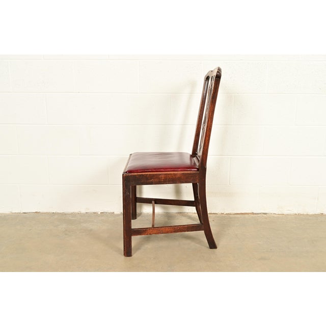 18th Century Antique Thomas Chippendale Period Carved Mahogany Side Chair or Dining Chair For Sale - Image 10 of 12