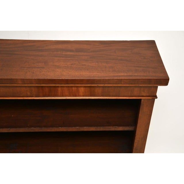 Antique Victorian Open Bookcase, 1880s For Sale - Image 9 of 13