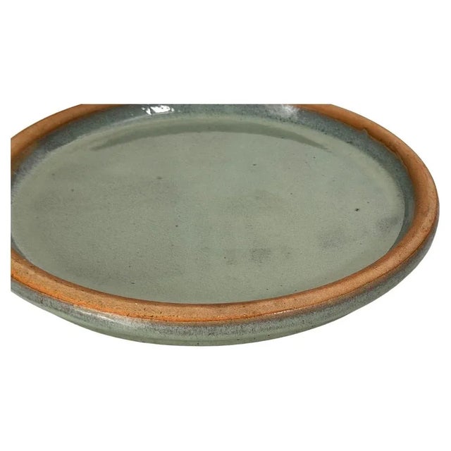 Heavy Glazed Pottery Dish, 1970s For Sale - Image 4 of 16