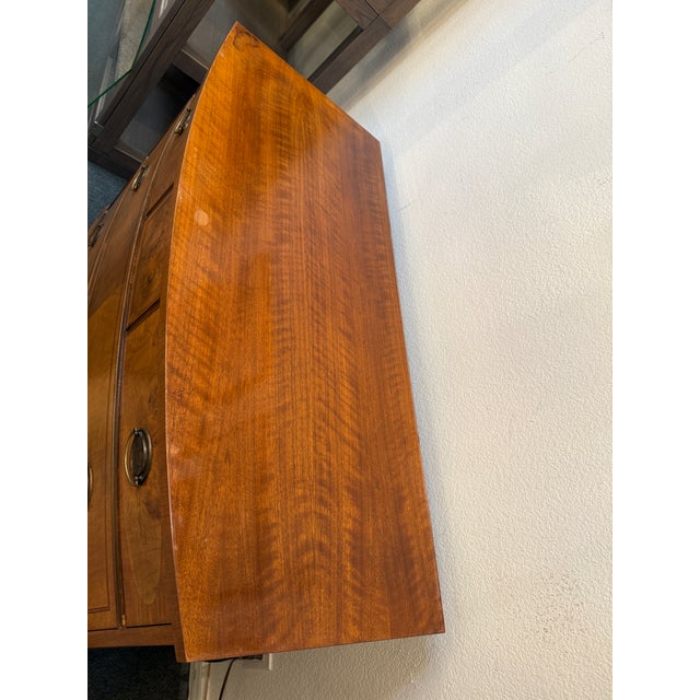 Brown Vintage Johnson Furniture Company Walnut Dresser For Sale - Image 8 of 12