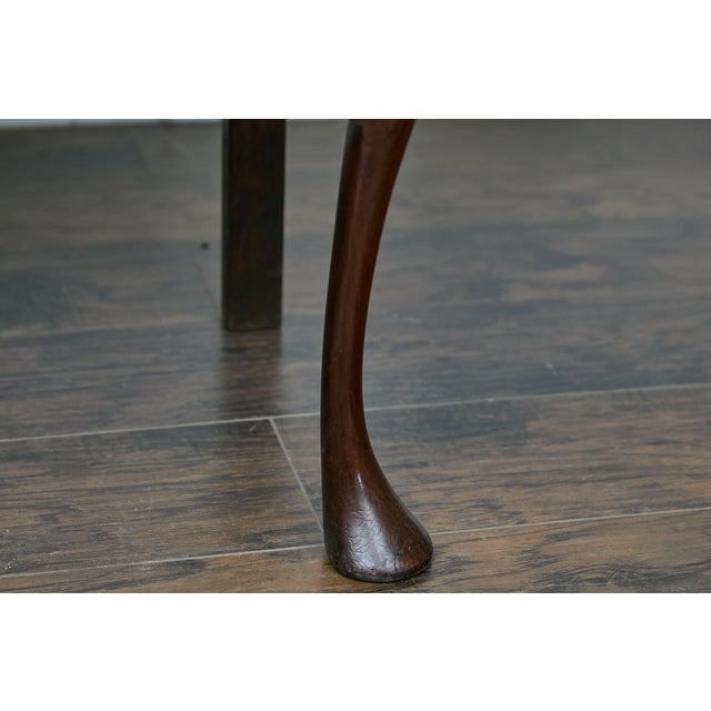 English 19th Century Two-Toned Oak Server with Drawers and Carved Apron For Sale - Image 10 of 12