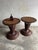 Art Nouveau Side Tables with Woven Top, 1890s, Set of 2 For Sale - Image 6 of 7