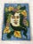 Rustic European Vintage Signed Italian Painted Tile Hanging With Female Face For Sale - Image 3 of 10