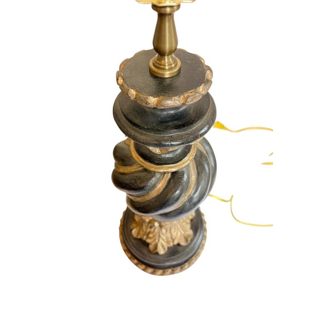 Chelsea House Spiral Black and Gold Lamp For Sale In Indianapolis - Image 6 of 15