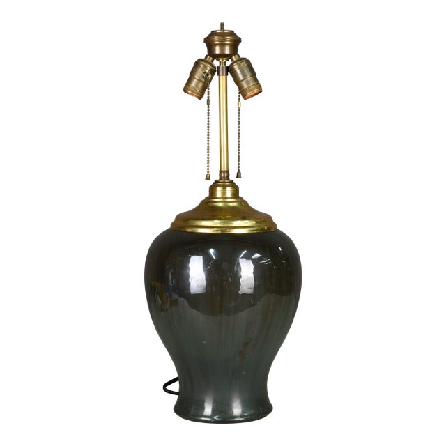 1920s Fulper Pottery Base Table Lamp For Sale