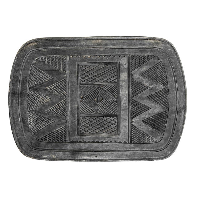 Tribal Vintage Grey Nupe Tribal Stool / Side Table For Sale - Image 3 of 5