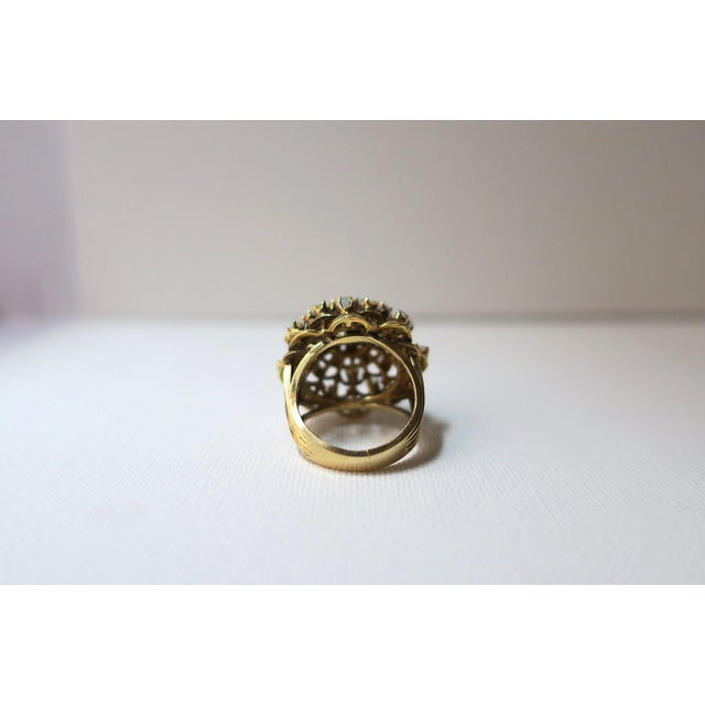 Opal and 14kt Gold Cocktail Ring, Circa 1960s For Sale - Image 10 of 10