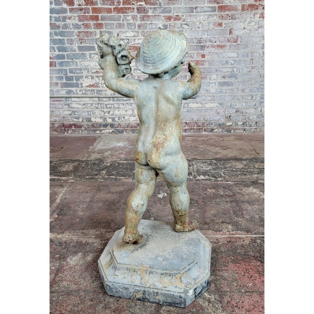 18th Century Italian Iron Putti - 43" High For Sale - Image 11 of 13