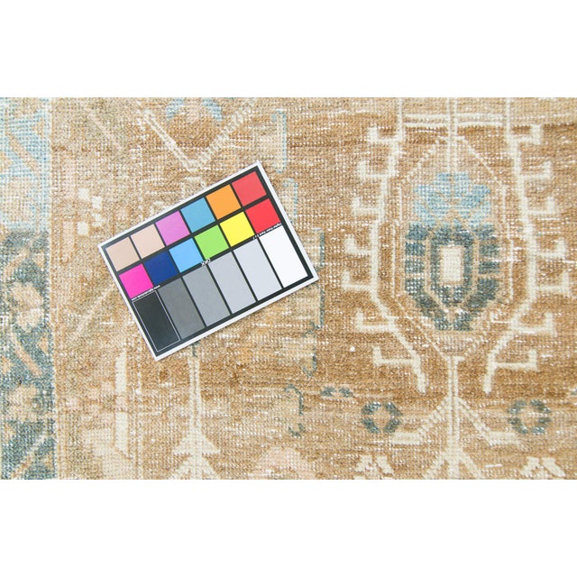 Textile House of Séance - 1910s Antique Kurdish Hand-Knotted Runner - 3’1” X 13’10” For Sale - Image 7 of 10