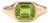 Natural Peridot Unisex Signet Ring• Modern East West Engagement Ring • August Birthstone Ring Us 7 For Sale