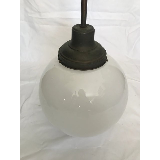 Original 1920's School House Globe Light Fixture For Sale In New York - Image 6 of 11