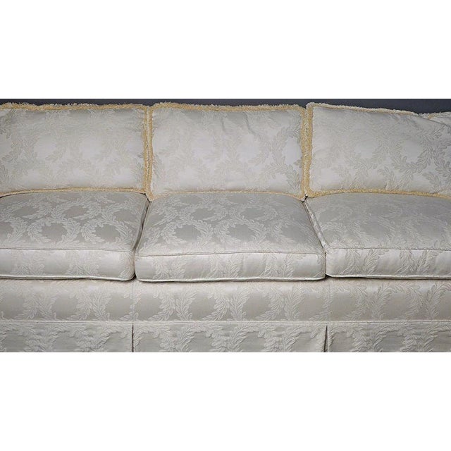 Contemporary Ivory Upholstered Sofa Chairish