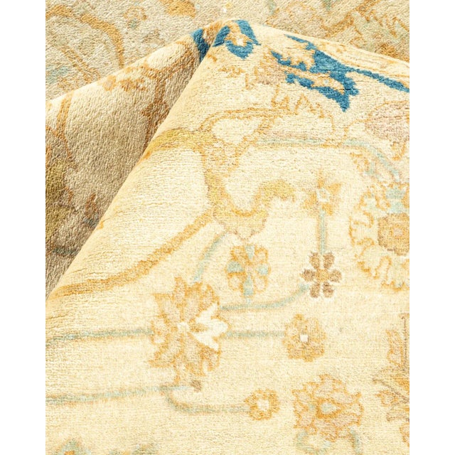 Textile Vintage Moroccan Hand Knotted Wool Area Rug, Ivory - 8'1" X 10'1" For Sale - Image 7 of 9