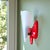 1960s Mid-Century Modern French Red Plastic Adjustable Wall Sconce, 1960s For Sale - Image 5 of 15