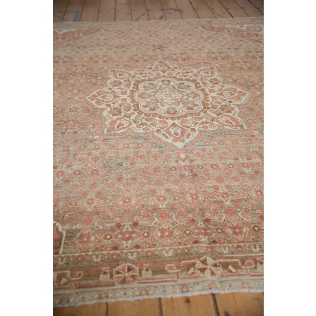 Silver Vintage Distressed Malayer Carpet - 6'11' x 8'4" For Sale - Image 8 of 11