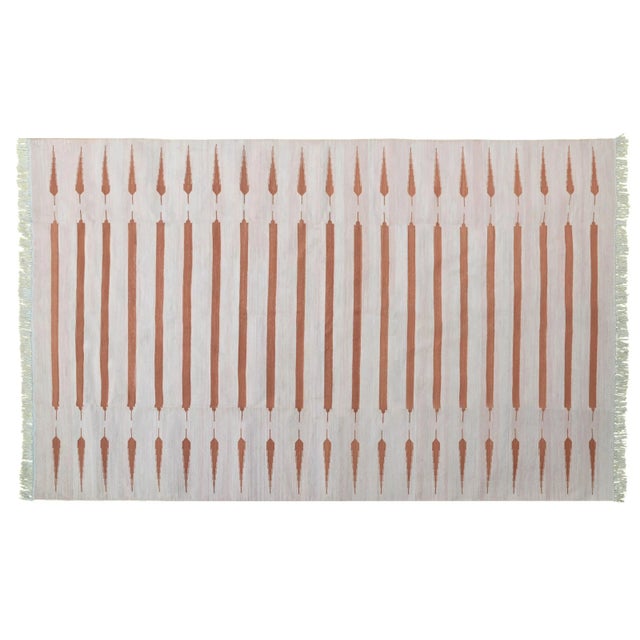 Amritsar Rug, 12' x 15', Pink and Terra Cotta For Sale - Image 6 of 6