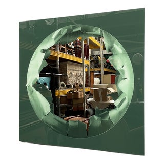 Italian Modern Wall Mirror by Ugo Nespolo for Rimadesio, 1980s For Sale