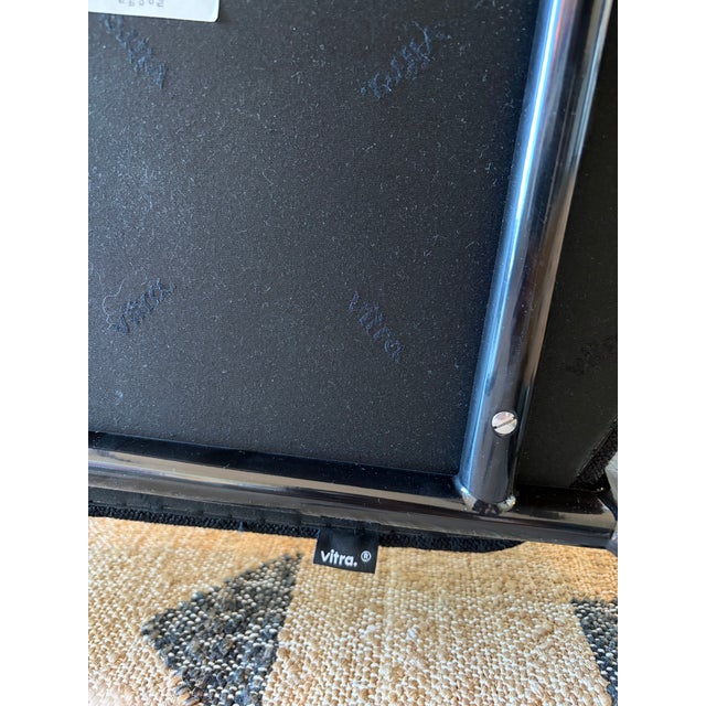 Jean Prouvé for Vitra Armchair, 1951 Design – Blue & Black (Pair Available) For Sale - Image 13 of 13