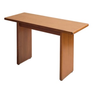 The Vintage MCM Teak Console Table For Sale