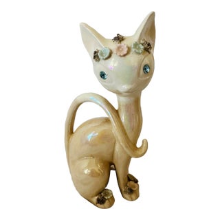 Vintage Lefton Cat Figurine For Sale