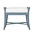 Teal Small Malacca Bench - Regatta Blue For Sale - Image 8 of 8