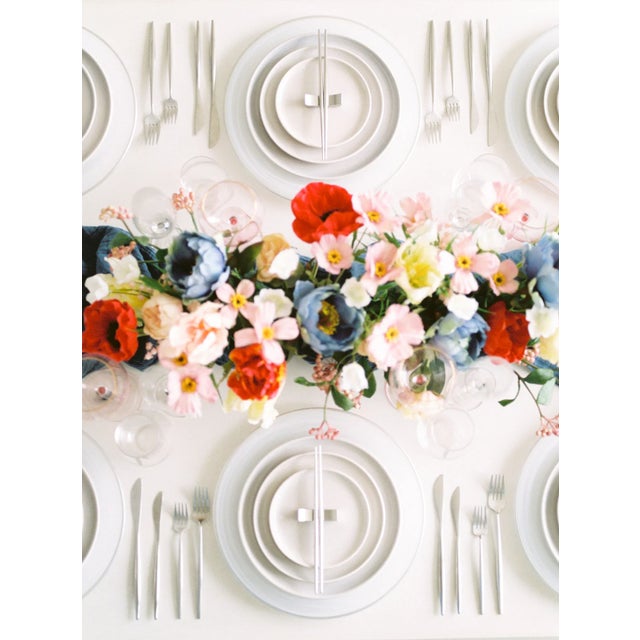 Luna Flatware - Brushed Silver (5 Piece Set) For Sale - Image 4 of 4