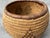 Woven Vintage Geometric Coil Basket For Sale - Image 4 of 15