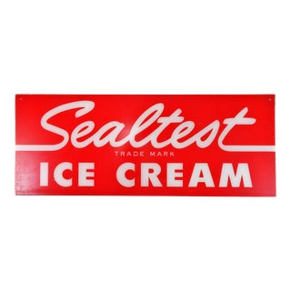 Vintage Ice Cream Store Sign For Sale