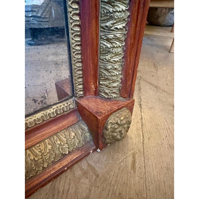 Gold Italian Empire Gilt Pier Mirror, 1880 For Sale - Image 8 of 12
