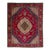 Vintage Persian Designed Tabriz Handmade Wool Rug in Red For Sale