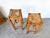 Brutalist High Stool in Wood and Woven Straw, 1960s For Sale - Image 13 of 15