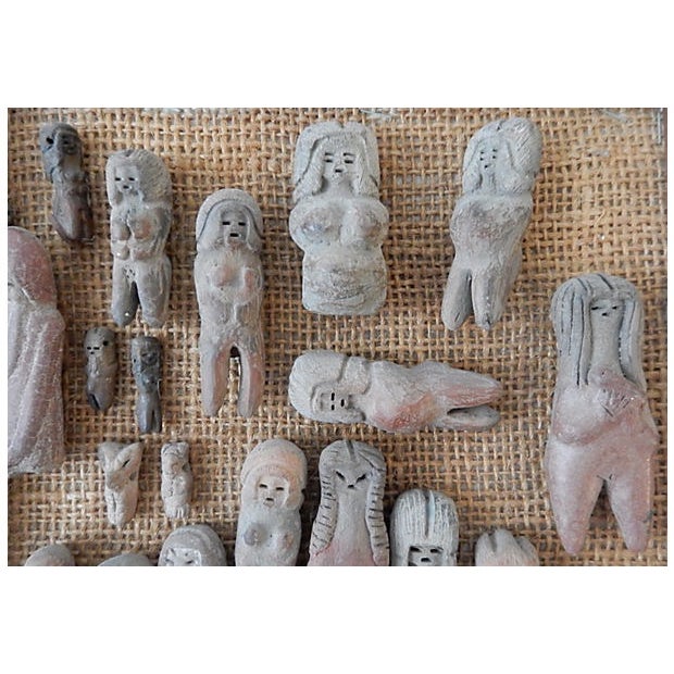 Pre Colombian Valdivia Female Figurines Chairish